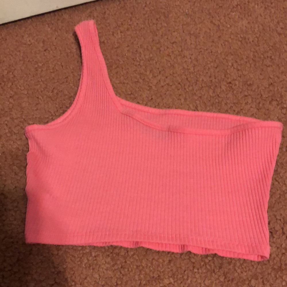 Shein One Shoulder Crop Top - Picture 5 of 5